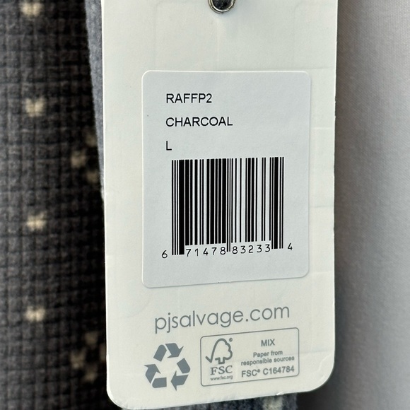 PJ Salvage Drawstring Mini Heart Print Lounge Sleep Pant - Charcoal Grey - Picture 4 of 7